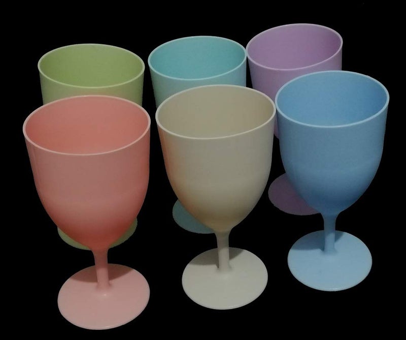 Kytaste Kytaste Colorful Fiber Goblet Wine Standing Cups Wine Bar Cocktail Glass Fiber Wine Glasses Drink Ware - Image 1