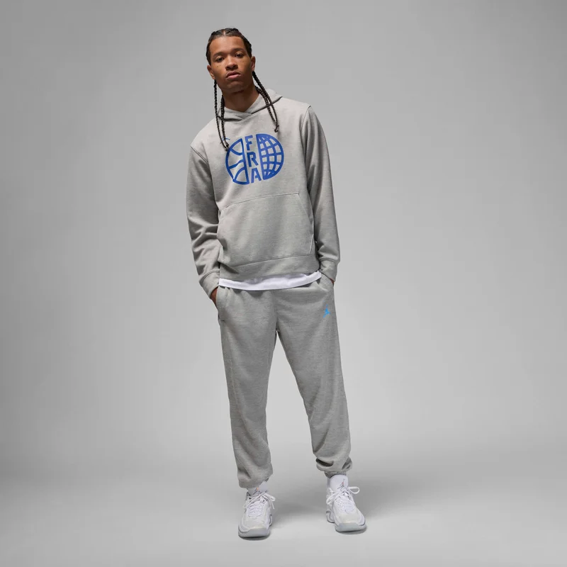 Nike Grey Men's France Training Basketball Fleece Hoodie for Men | Best Price UAE