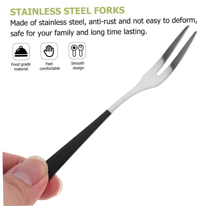 Stainless Steel Mini Fruit Forks 12 Pcs Appetizer Picks For Home And Restaurant - Image 5
