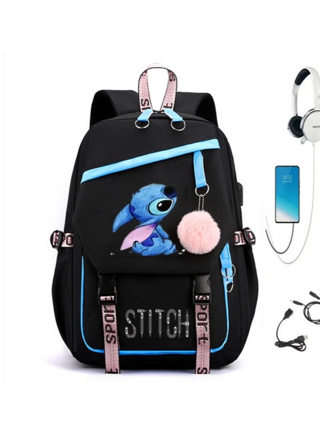 Star Baby USB Port Leisure Backpack For Men And Women - Image 1