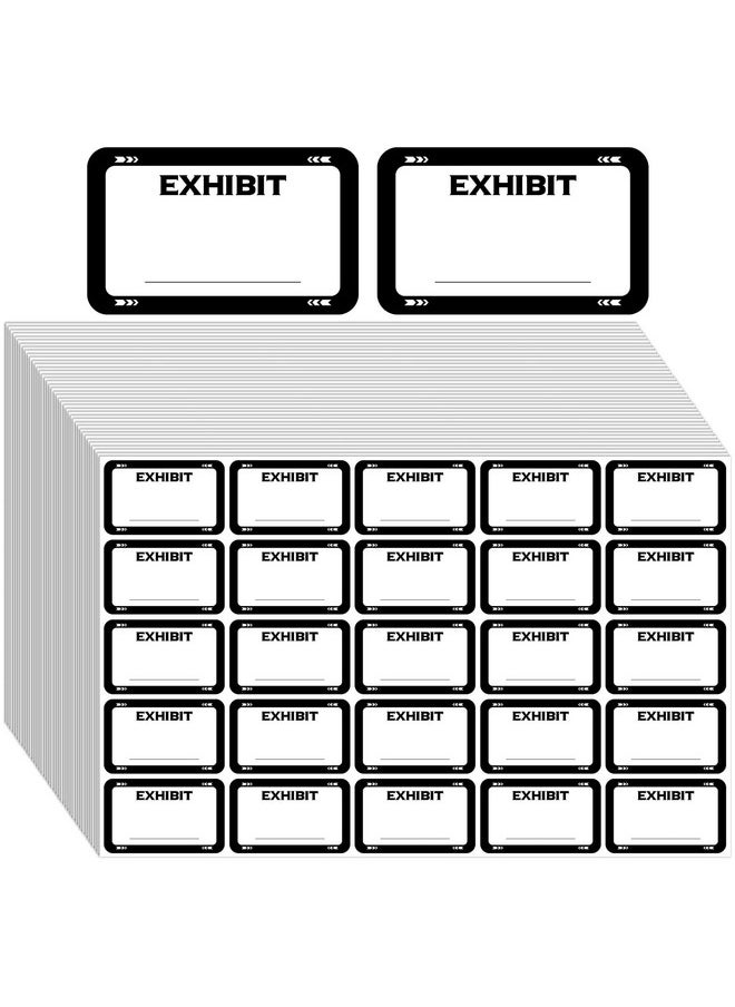 Tinlade - 1000 Pcs Plaintiff Exhibit Stickers 1.65 X 1'' Legal Exhibit Labels Exhibit Tabs Name Tags Stickers Blank File Folder Labels For Divider Office Legal Document File Classification(White) - Image 1
