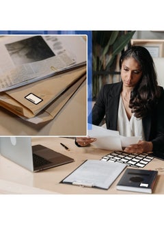 Tinlade 1000 Pcs Plaintiff Exhibit Stickers 1.65 X 1'' Legal Exhibit Labels Exhibit Tabs Name Tags Stickers Blank File Folder Labels For Divider Office Legal Document File Classification(White)  - Image 2