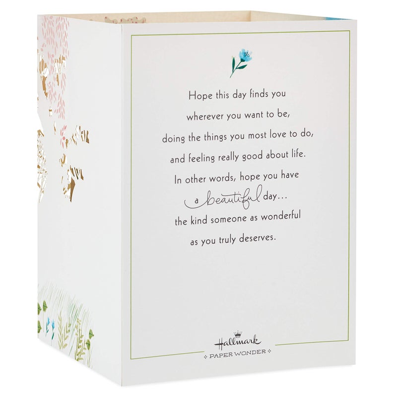 Hallmark Paper Wonder Displayable Pop Up Birthday Card for Women (Beautiful Day) - Image 2