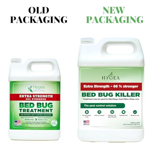 Hygea Natural Extra Strength Bed Bug & Mite Spray- Child & Pet friendly - Stain & Odor Free - 66% Stronger Natural Formula (128 oz) - Image 2