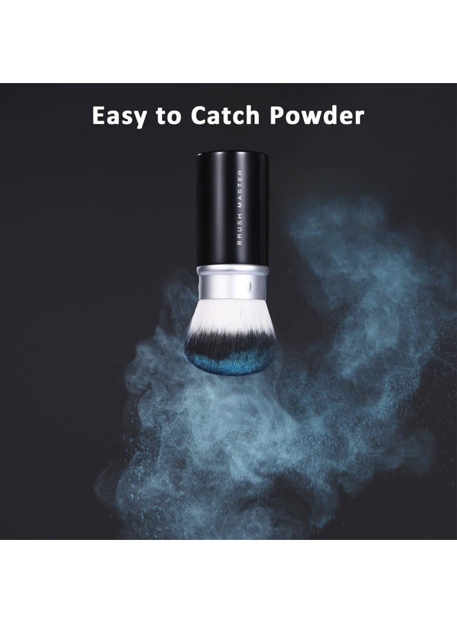 Brush Master Retractable Kabuki Makeup Brush for Blush, Bronzer, Foundation, Powder, Travel Face Cosmetic Brush - Image 4