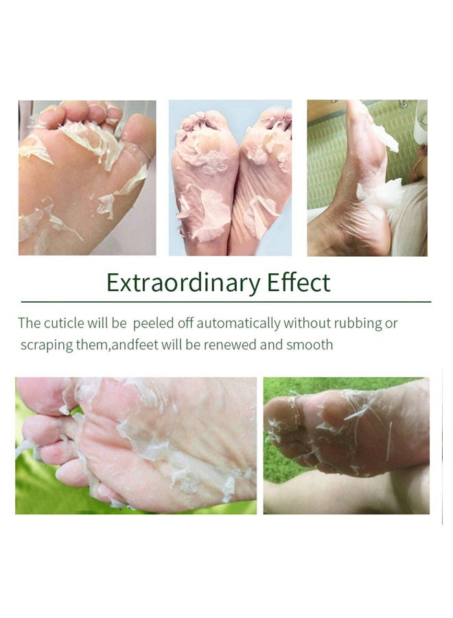 3 Pieces Foot Peeling and Exfoliating Mask, Dead Skin Removing Sock - Olive, Lavender, Rose