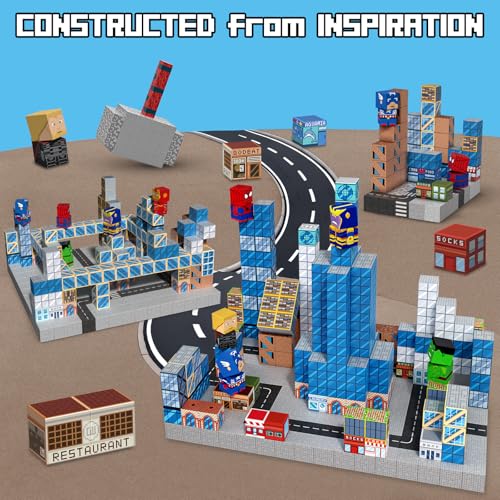 Growsland Magnetic Blocks 200PCS Magnets Cubes Magnetic Building Blocks STEM Montessori Sensory Toys for 3 4 5 6 7 813 Year Old Boys Girls Birthday for Kids - Image 5