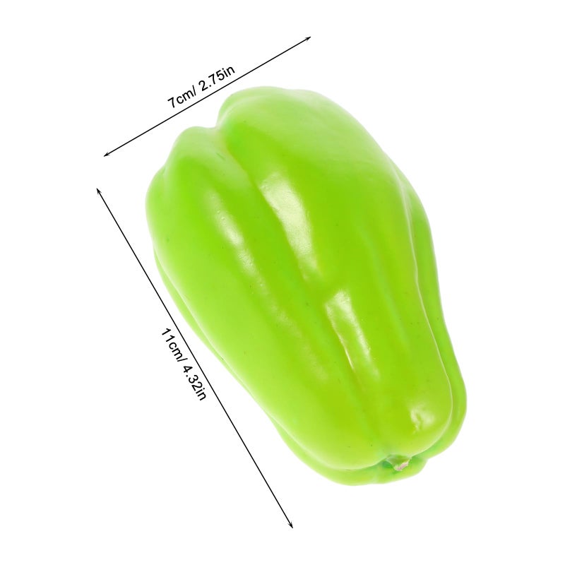 6 Lifelike Artificial Fruit Vegetable Models Kitchen Home Decor Photography Props - Image 5