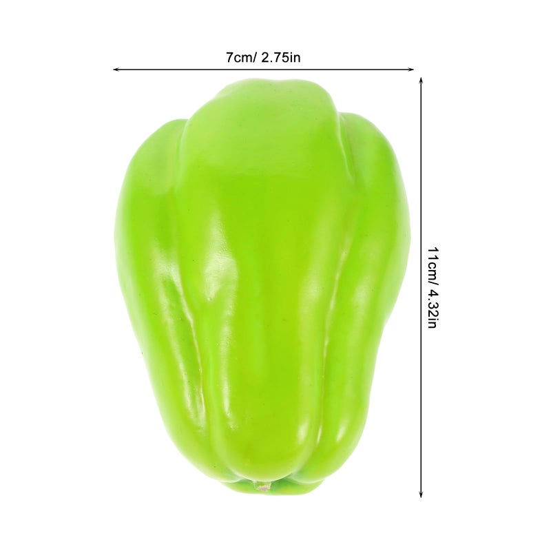 6 Lifelike Artificial Fruit Vegetable Models Kitchen Home Decor Photography Props - Image 3