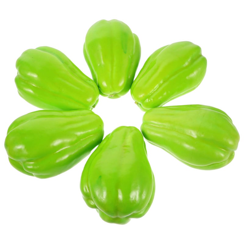 6 Lifelike Artificial Fruit Vegetable Models Kitchen Home Decor Photography Props - Image 4