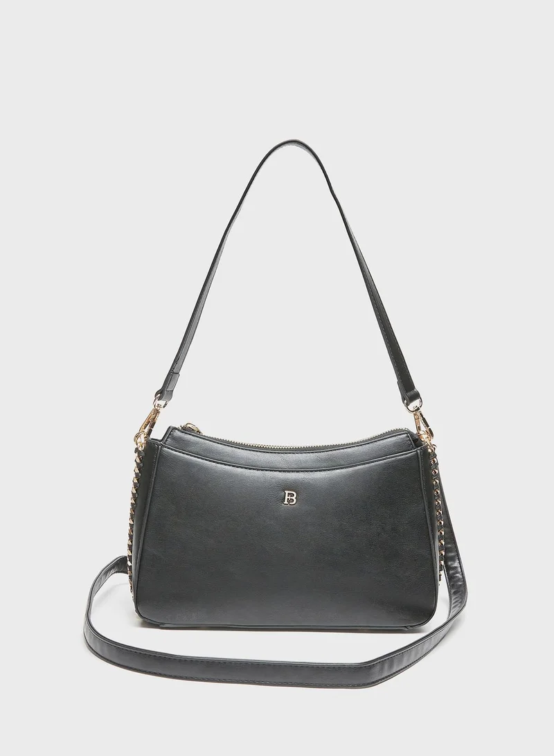shoexpress Solid Shoulder Bag