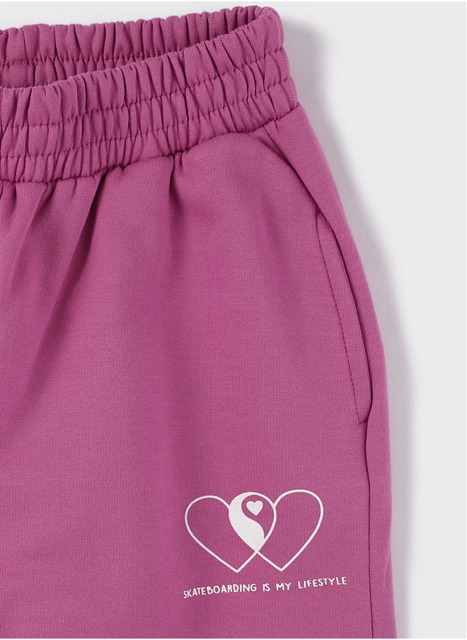 LC WAIKIKI Elastic Waist Printed Girl Jogger Sweatpants  - Image 3