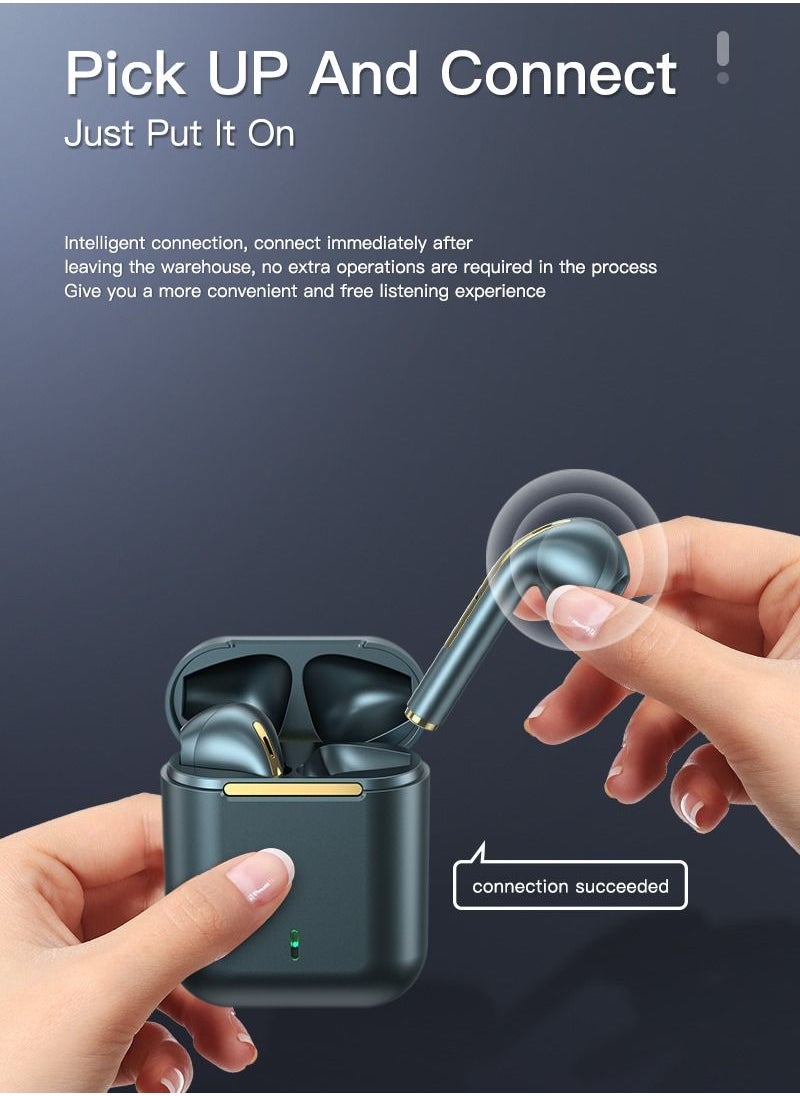 Generic - J18 TWS Wireless Headphones Stereo Bass Sound Earphone Bluetooth Sports Earbuds Headset with Mic for Universial Mobile Phone - Image 1