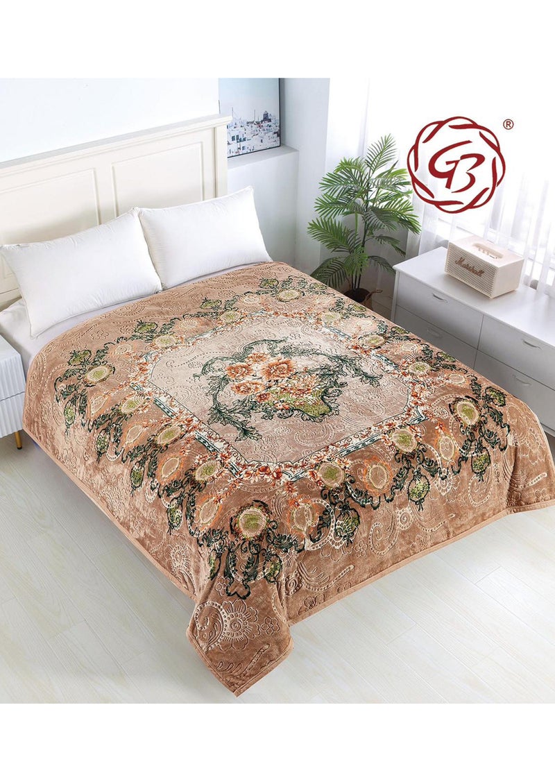 GB Fleece Flannel Double Size 220x240cm for All Season Light Weight Blanket Throw for Sofa & Bed Comfortable and Soft Blanket - Image 1