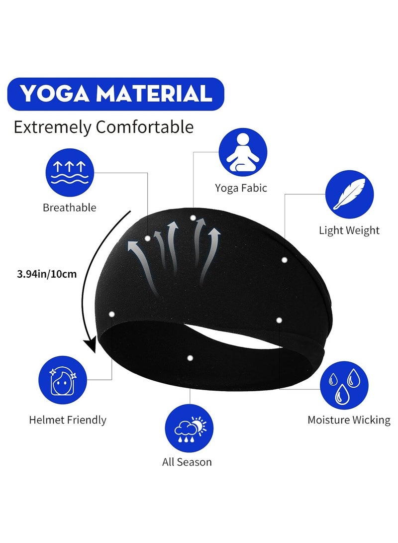 STAR BEJA STAR BEJA Non Slip Sweat Absorbing Headbands for Women & Girls 12 Pack Black Ideal for Yoga Running and Workouts  - Image 4