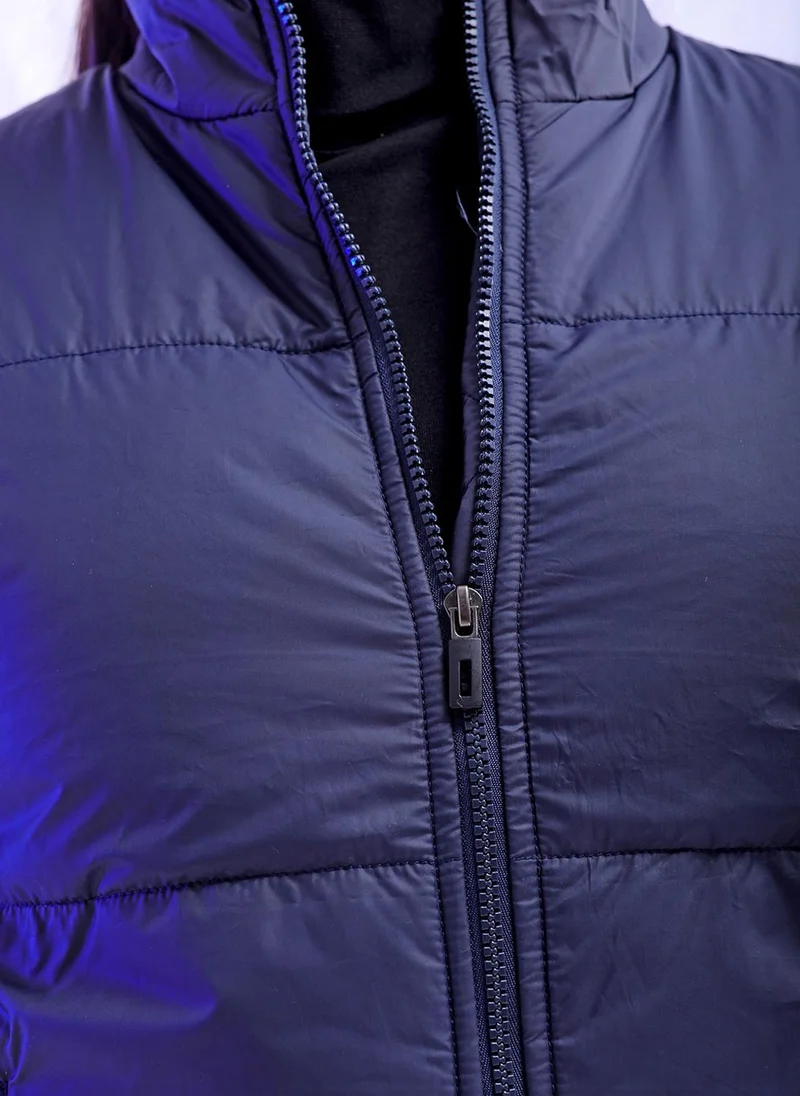 Freehand  Women Slim Fit Solid Puffer Jacket for Women | Best Price UAE