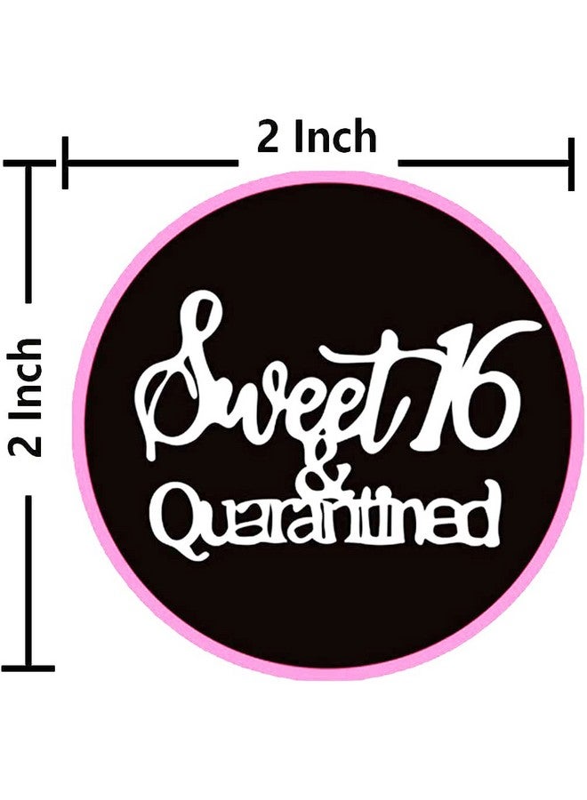Besttile Sweet Sixteen 16Th Birthday Favor Labels 2In 240 Stickers (Black)Birthday Party Or Anniversary Decor Labels - Image 5