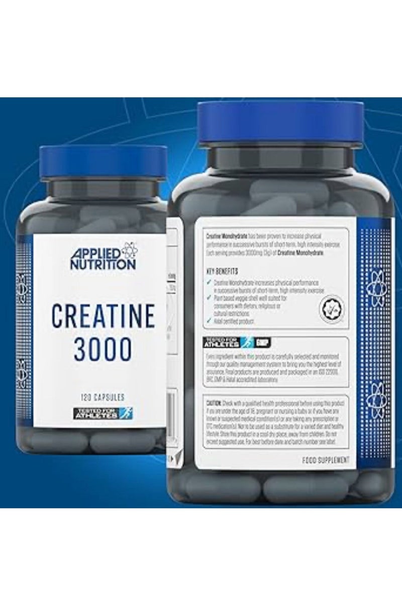 Applied Nutrition Creatine 3000 120 Capsules 30 Servings - Image 4