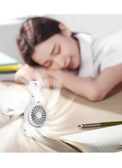 MOCOM F6 Handheld Misting Fan – Portable USB Spray Fan & Humidifier | Outdoor Cooler with Adjustable Wind Speeds for Camping, Travel, Office, and Home Use  - Image 5
