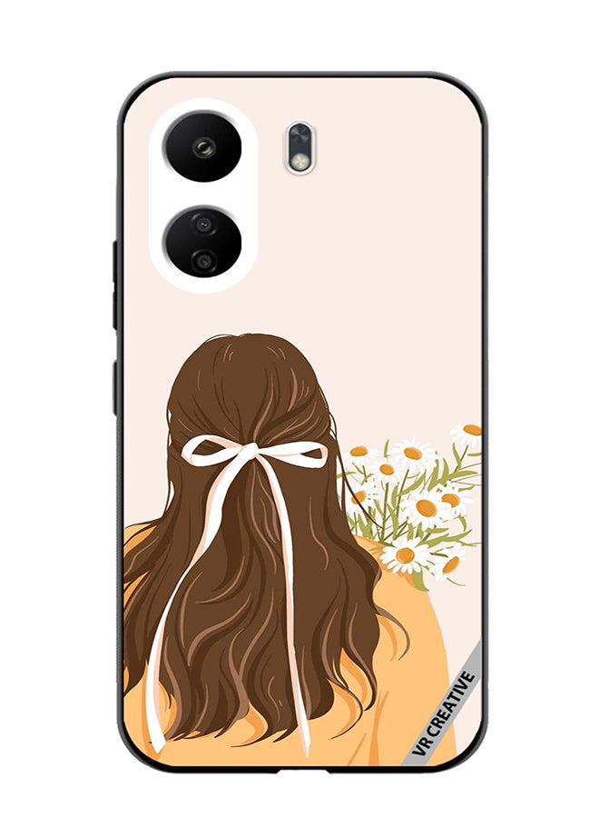 VR CREATIVE Protective Case Cover For Xiaomi Redmi 13C Girl Design Multicolour - Image 1