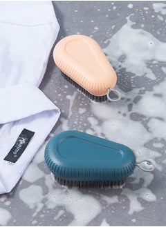 HAWAWA Scrub Brush for Cleaning, 2-Pack Deep Cleaning Household Cleaning Brushes Set with hoop, Laundry Clothes Shoes Scrubbing Brush for Bathroom, Floor, Tub, Carpet, Shower, Tile and Kitchen  - Image 5