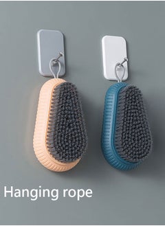 HAWAWA Scrub Brush for Cleaning, 2-Pack Deep Cleaning Household Cleaning Brushes Set with hoop, Laundry Clothes Shoes Scrubbing Brush for Bathroom, Floor, Tub, Carpet, Shower, Tile and Kitchen  - Image 4
