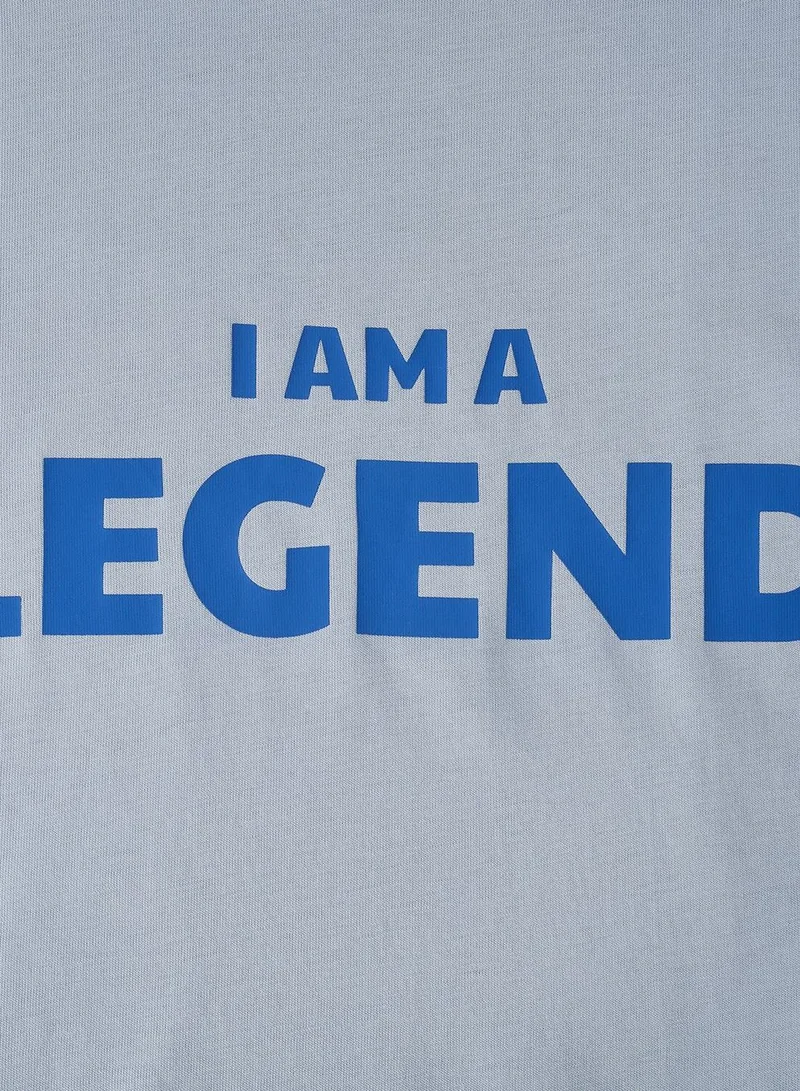 GIORDANO  Men's Slim Fit Cotton Jersey Message Print Tee for Men | Best Price UAE