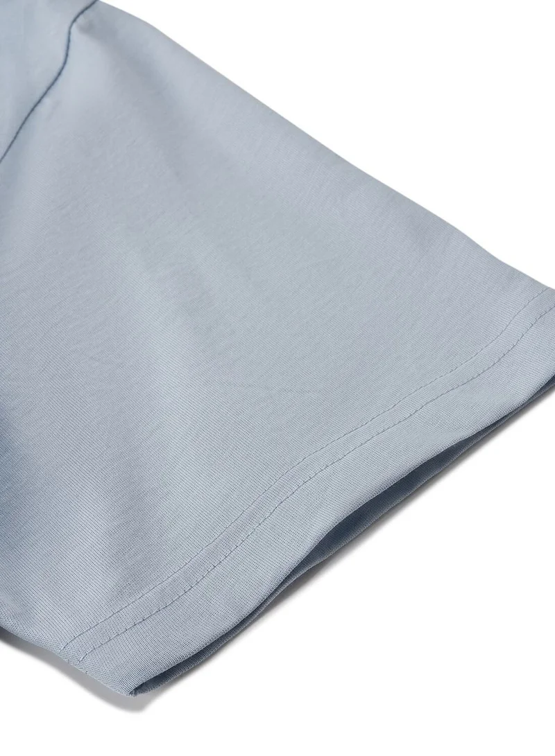 GIORDANO  Men's Slim Fit Cotton Jersey Message Print Tee for Men | Best Price UAE