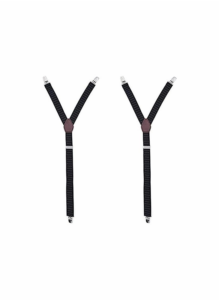 Generic - Men's Adjustable Elastic Garter Straps with Non Slip Clips for Shirts - Image 1