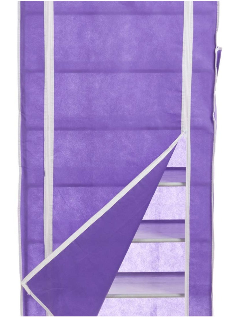eBasket - 9-Tier Shoe Rack, Shoe Cabinet Organizer (Purple) - Image 1
