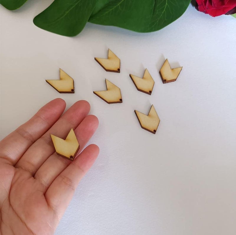 MEYA 30pcs of Blank Wood Earring MakingsBlank Sublimation Chevron EarringsUnfinished Earring Pendants 10 - Image 2
