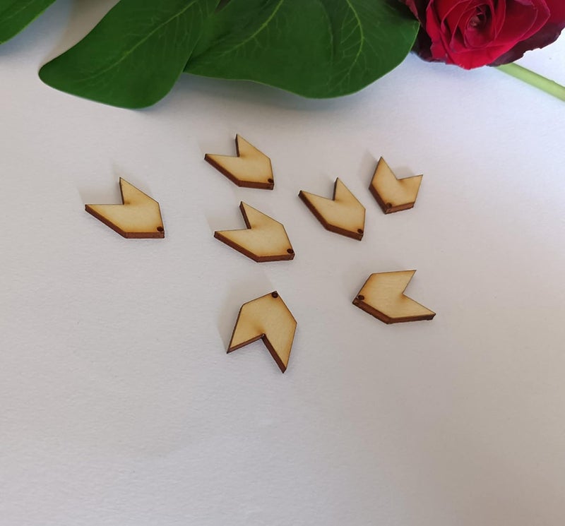 MEYA 30pcs of Blank Wood Earring MakingsBlank Sublimation Chevron EarringsUnfinished Earring Pendants 10 - Image 3