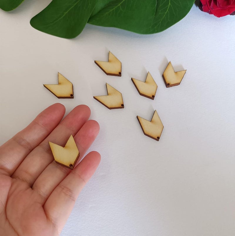 MEYA 30pcs of Blank Wood Earring MakingsBlank Sublimation Chevron EarringsUnfinished Earring Pendants 10 - Image 4