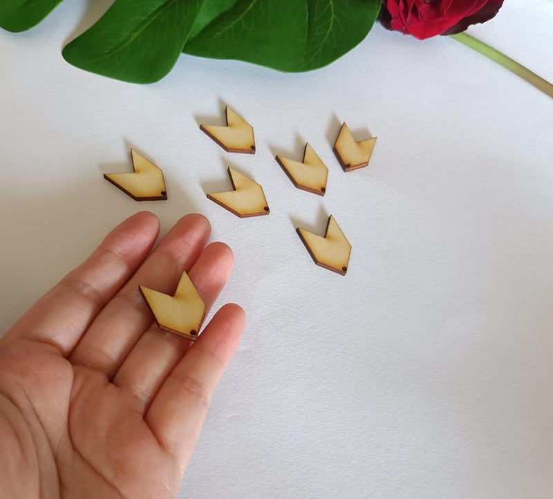MEYA 30pcs of Blank Wood Earring MakingsBlank Sublimation Chevron EarringsUnfinished Earring Pendants 10 - Image 5