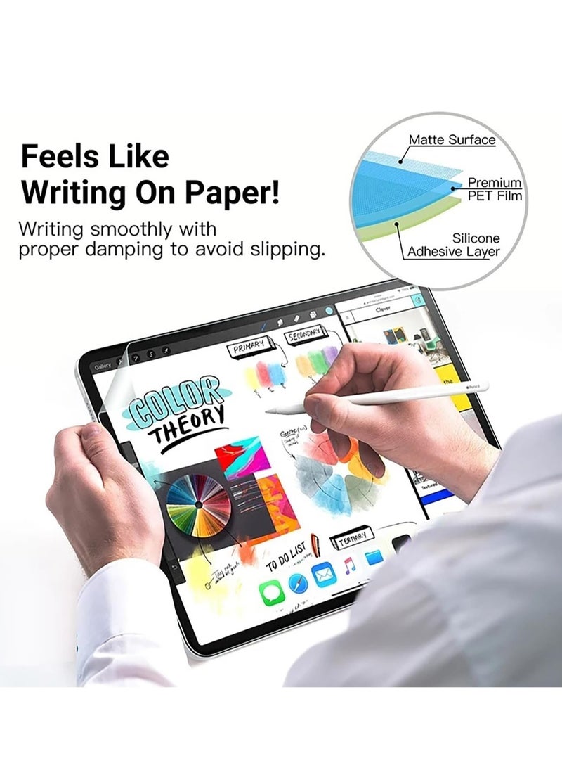 【2 Packs】 Paper-Feel Screen Protector for Lenovo Yoga Tab Plus 12.7 2025/Lenovo Ideal Tab Pro 12.7 2025 /Tab P12  12.7 Inch 2023, Anti-Glare/Writing Smooth PET Protective Film for S-Pen - Matte - Image 2