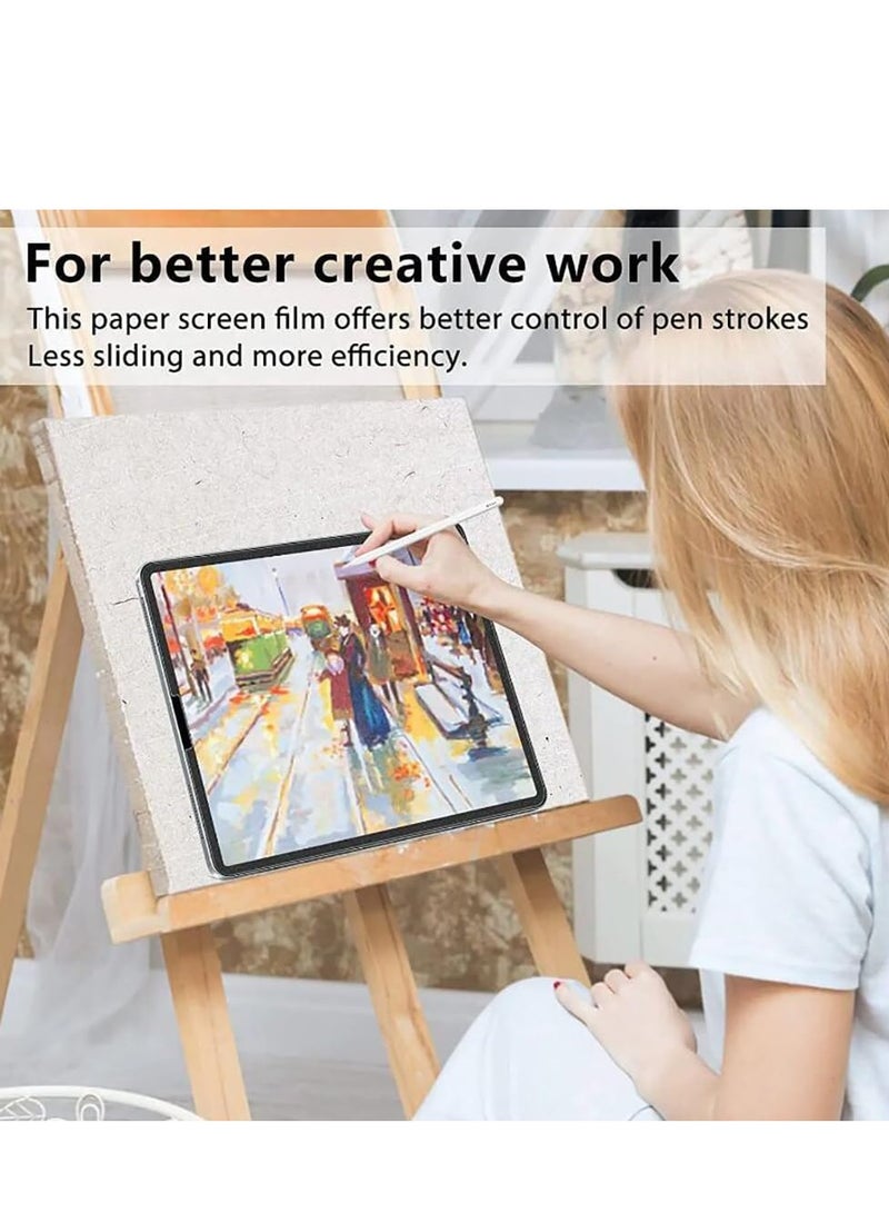 【2 Packs】 Paper-Feel Screen Protector for Lenovo Yoga Tab Plus 12.7 2025/Lenovo Ideal Tab Pro 12.7 2025 /Tab P12  12.7 Inch 2023, Anti-Glare/Writing Smooth PET Protective Film for S-Pen - Matte - Image 4