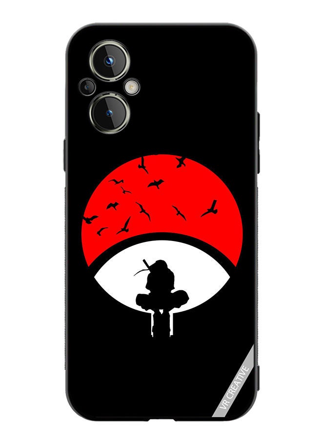 VR CREATIVE Protective Case Cover For OnePlus Nord N20 5G Itachi Moon Design Multicolour - Image 1