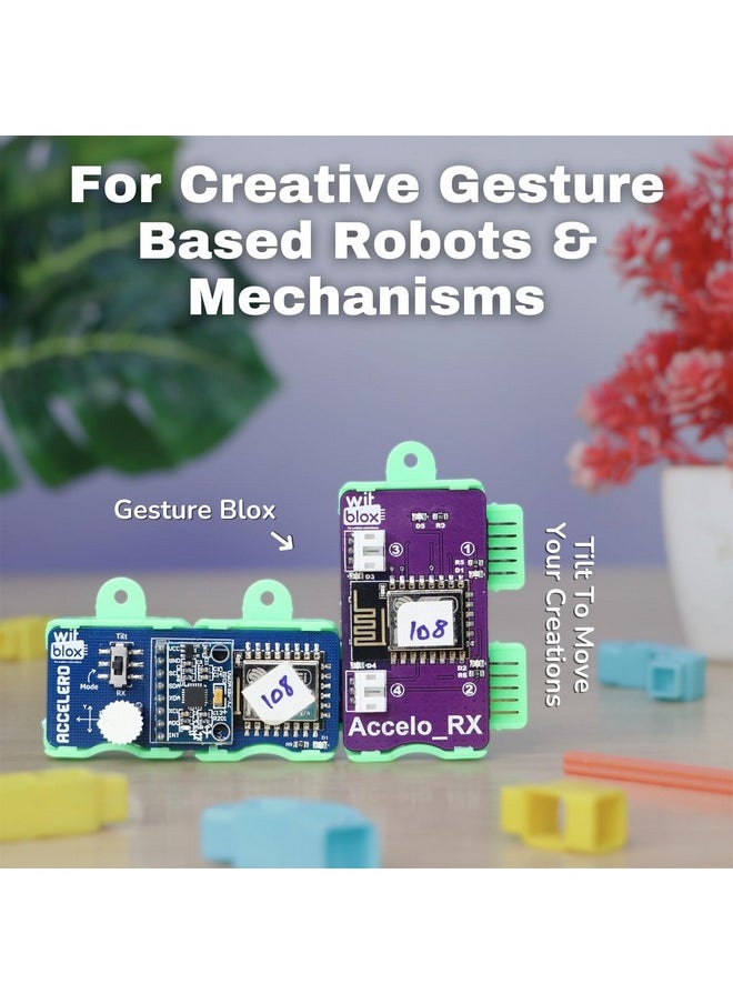WitBlox DIY Robotics Kit for Kids Robo Gesture Sensor Modular Kit, Hand Controlled Gesture Sensing RC Car & Robotic Arm, STEM Educational Toy for Ages 8 Years + with 1 Year WTY & Free 3 Live Classes