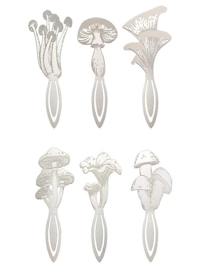 Laisgee 6 Pack Mushroom Metal Bookmarks, Book Page Markers Gift for Mushroom Lovers Book Lovers Writers Mothers Teacher Appreciation Back to School Gifts - Image 1