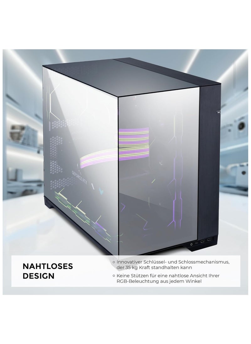 LIAN LI - Lian Li O11 Vision ATX Mid Tower Computer Case Chrome O11 Vision Chrom - Image 1
