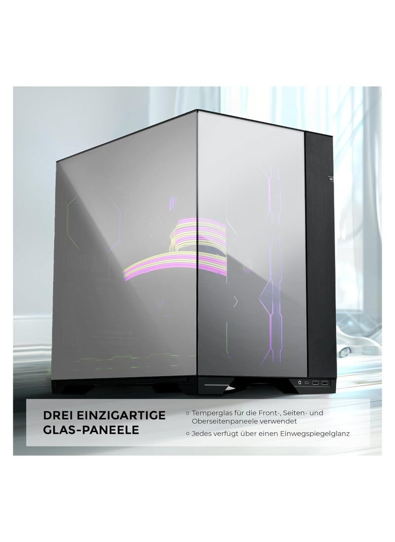 LIAN LI - Lian Li O11 Vision ATX Mid Tower Computer Case Chrome O11 Vision Chrom - Image 1