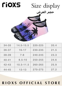 ريوكس أحذية مائية جوارب شاطئ للنساء جوارب مائية سريعة الجفاف حافي القدمين أحذية السباحة المانعة للانزلاق للشاطئ والسباحة والملاهي المائية  - Image 3