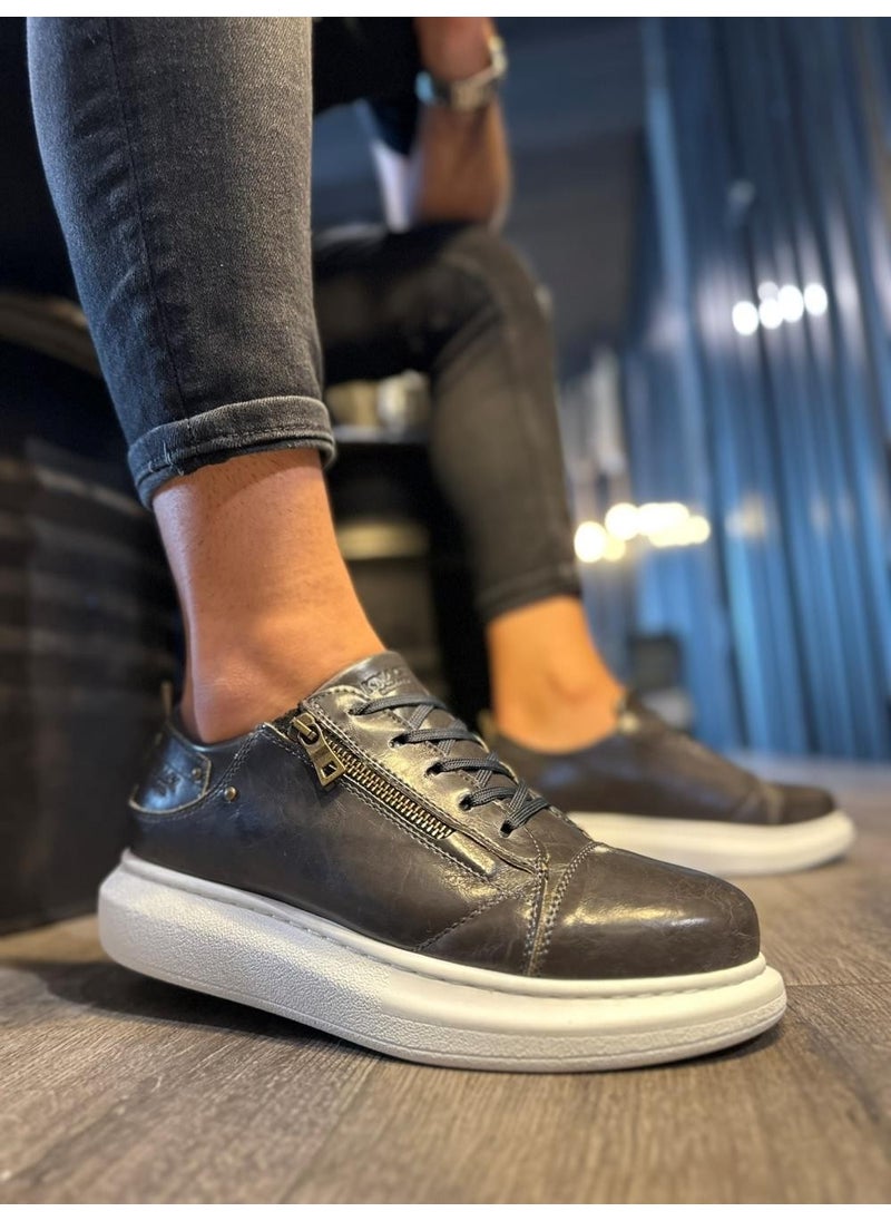 KnACK - High Sole Casual Shoes 555 Shiny Grey - Image 1