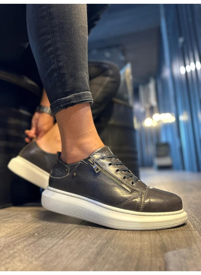 KnACK - High Sole Casual Shoes 555 Shiny Grey - Image 1