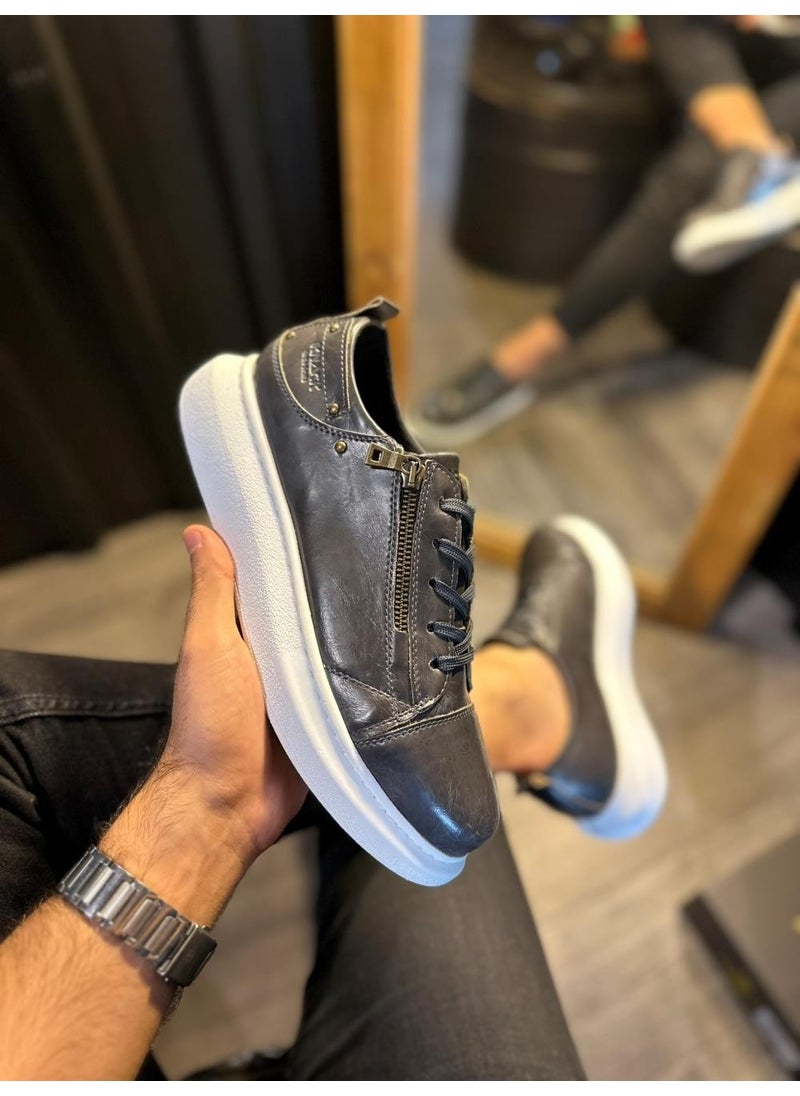 KnACK - High Sole Casual Shoes 555 Shiny Grey - Image 1