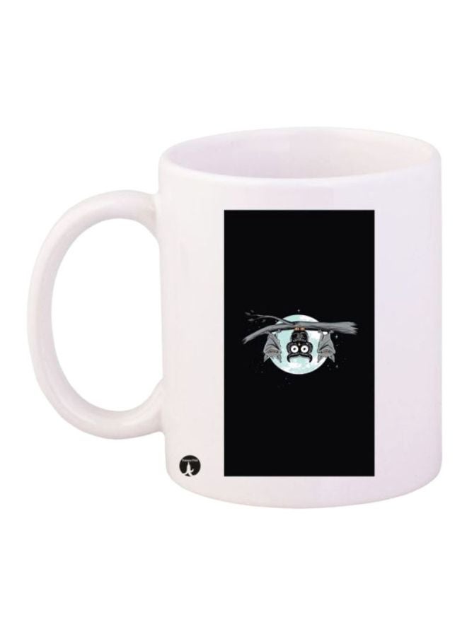 RYN Owl Printed Coffee Mug White/Black/Grey