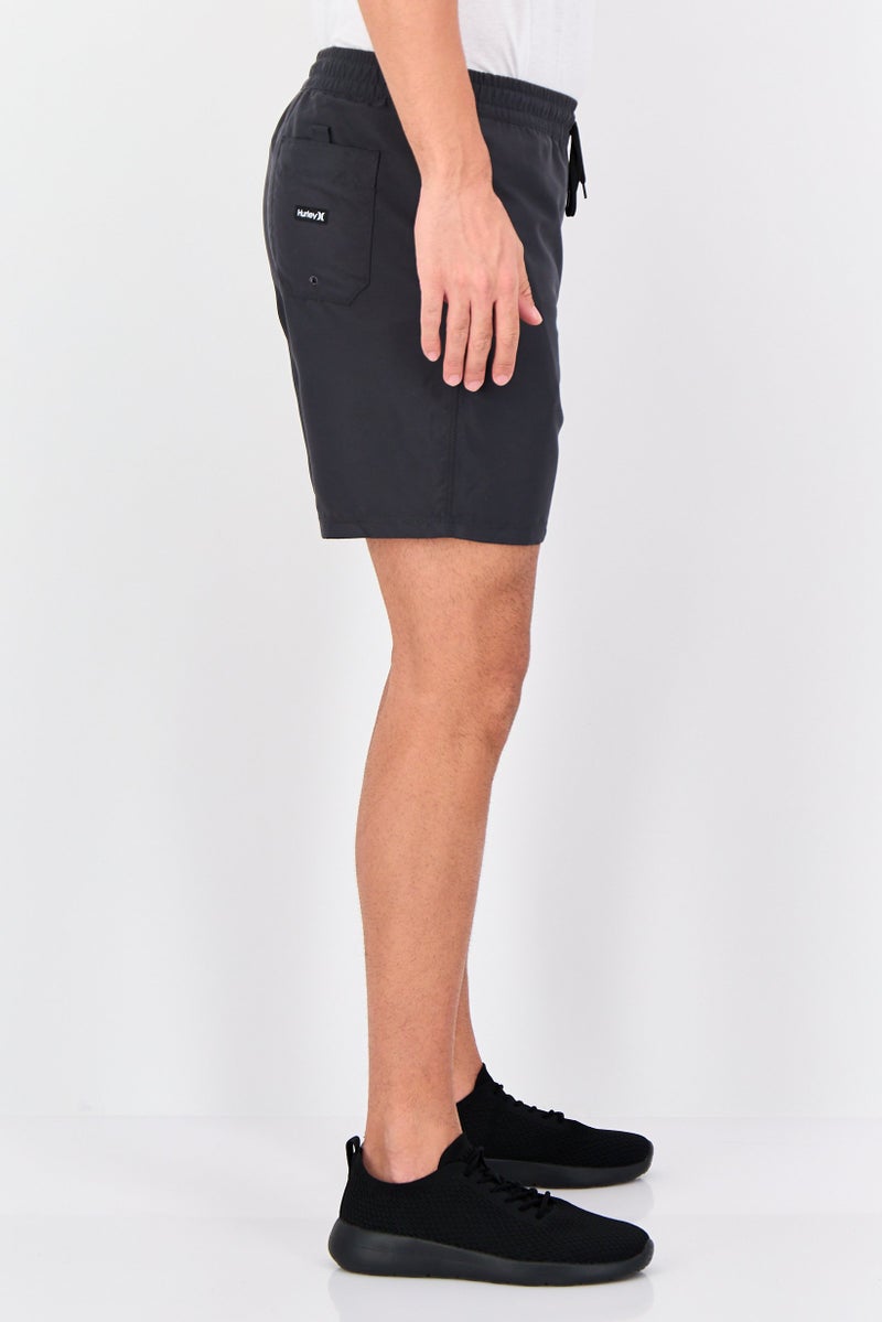 Hurley Men Sportswear Fit Brand Logo Training Shorts, Grey - Image 4