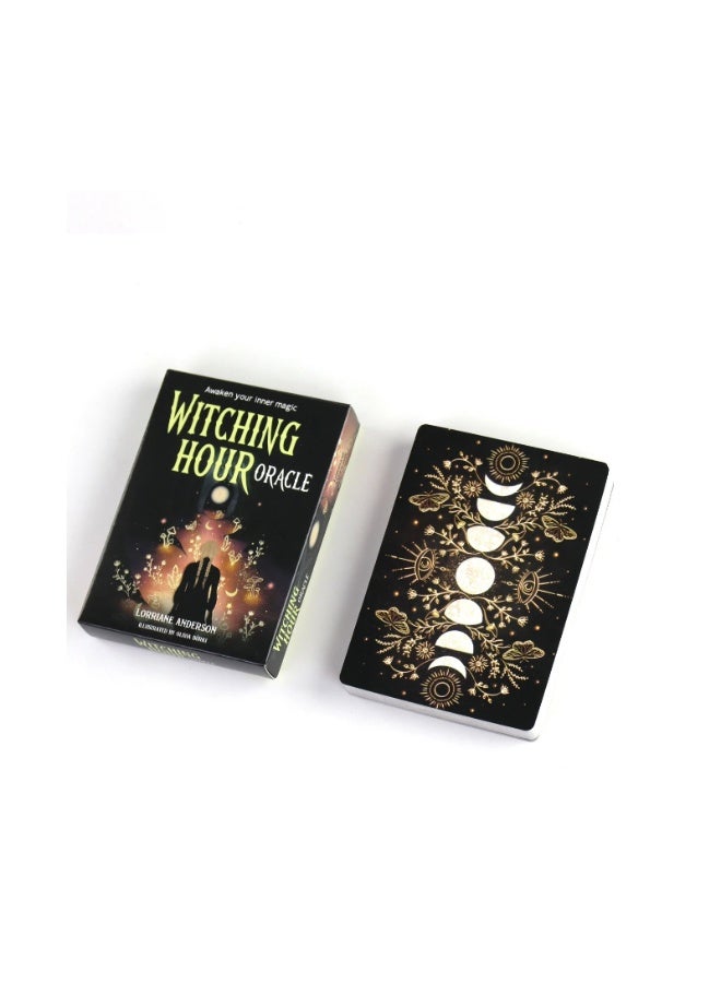 NIBEMINENT Magic Witchcraft Instant Divination Card Deck Divination Set - English Version Visual Edition Tarot Card Table Game Suitable for Gatherings - Image 1