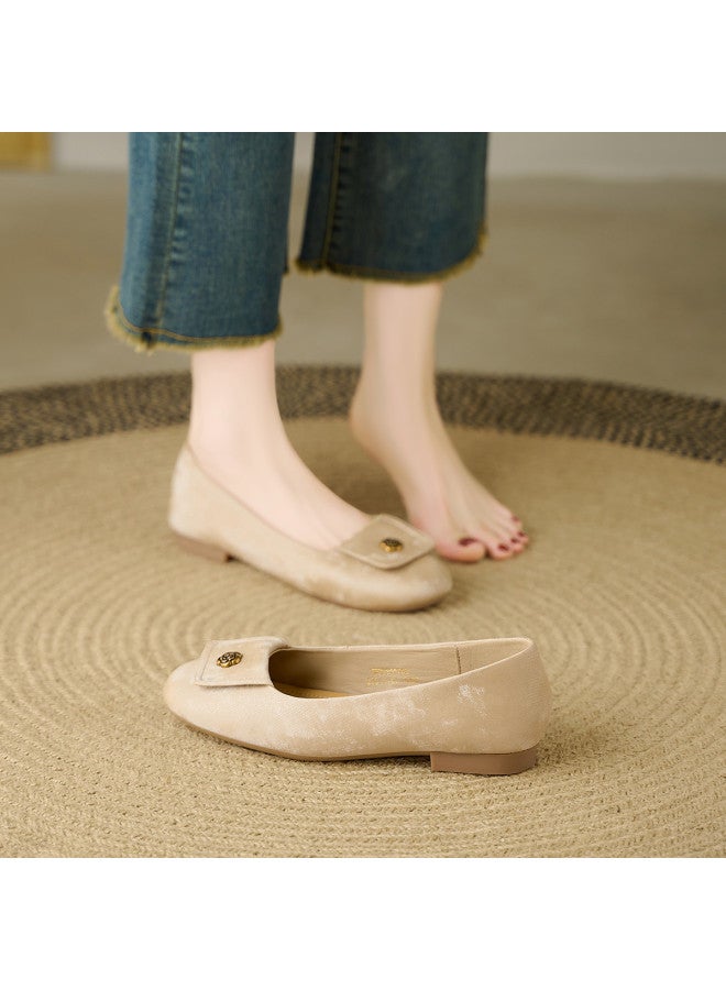 SAFIYA New Chinese Style】saturday Brand 2025 Women's Fashion Flat Shoes, Soft-soled And Comfortable, Women's Shallow Toe Flats - Image 4