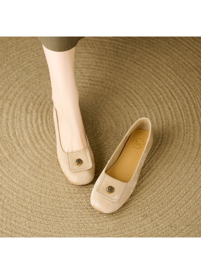 SAFIYA New Chinese Style】saturday Brand 2025 Women's Fashion Flat Shoes, Soft-soled And Comfortable, Women's Shallow Toe Flats - Image 3